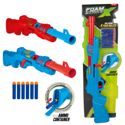 Toi-toys Schaumstoff-Strikex-Schrotflinte mit 6 Schaumstoffpfeilen
