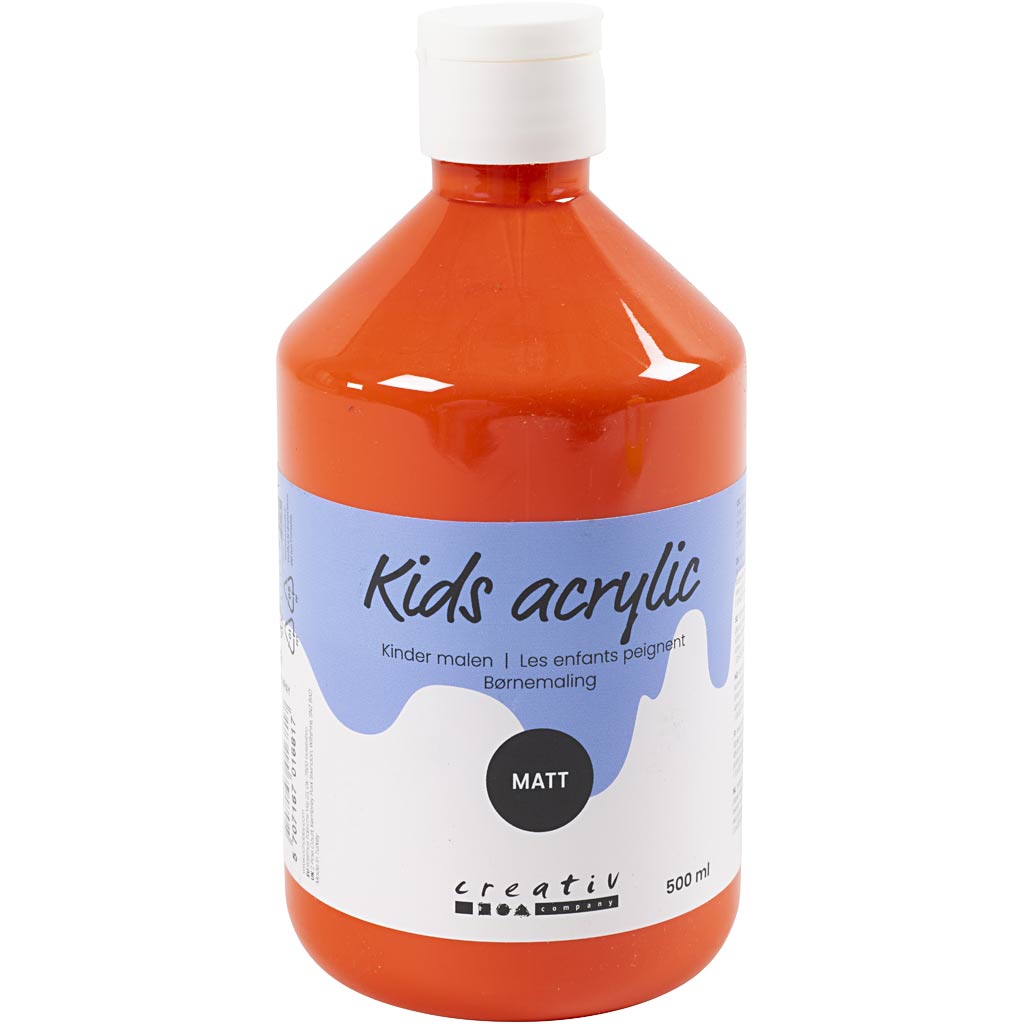 Creativ Company Acrylfarbe matt, orange, 500 ml 1 Flasche