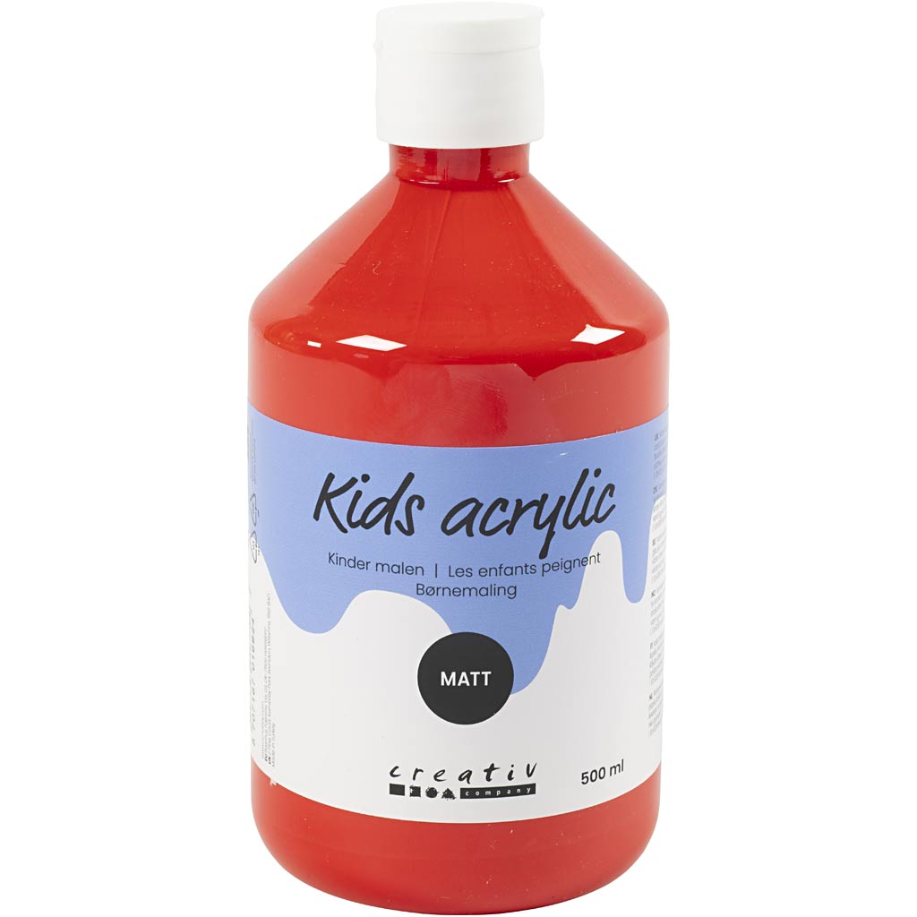 Creativ Company Acrylfarbe matt, rot, 500 ml 1 Flasche