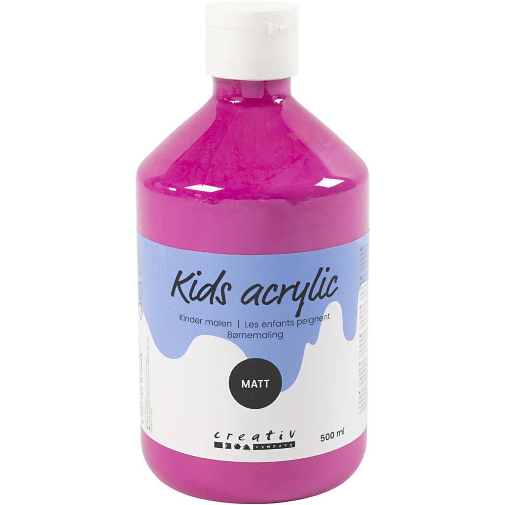 Creativ Company Acrylfarbe matt, rosa, 500 ml 1 Flasche