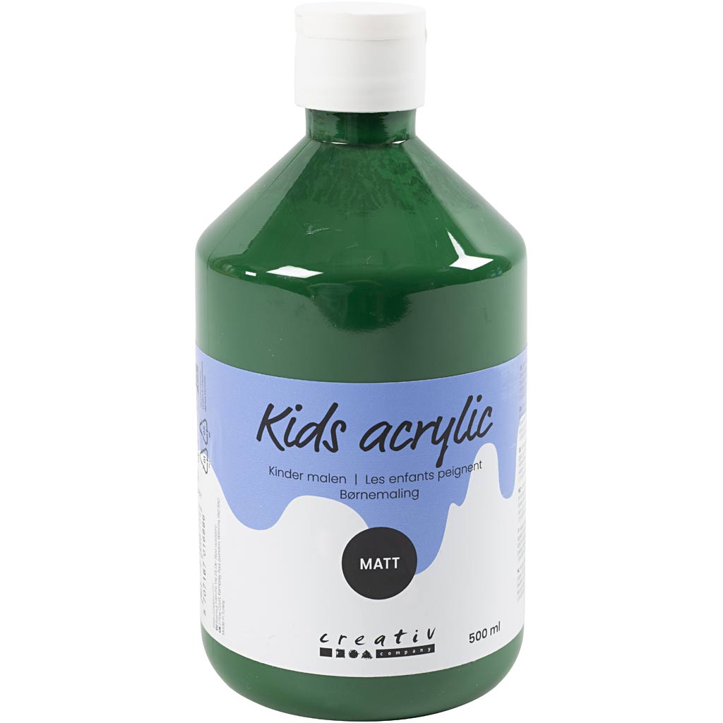 Kreativfirma Acrylfarbe Matt, dunkelgrün, 500 ml 1 Flasche