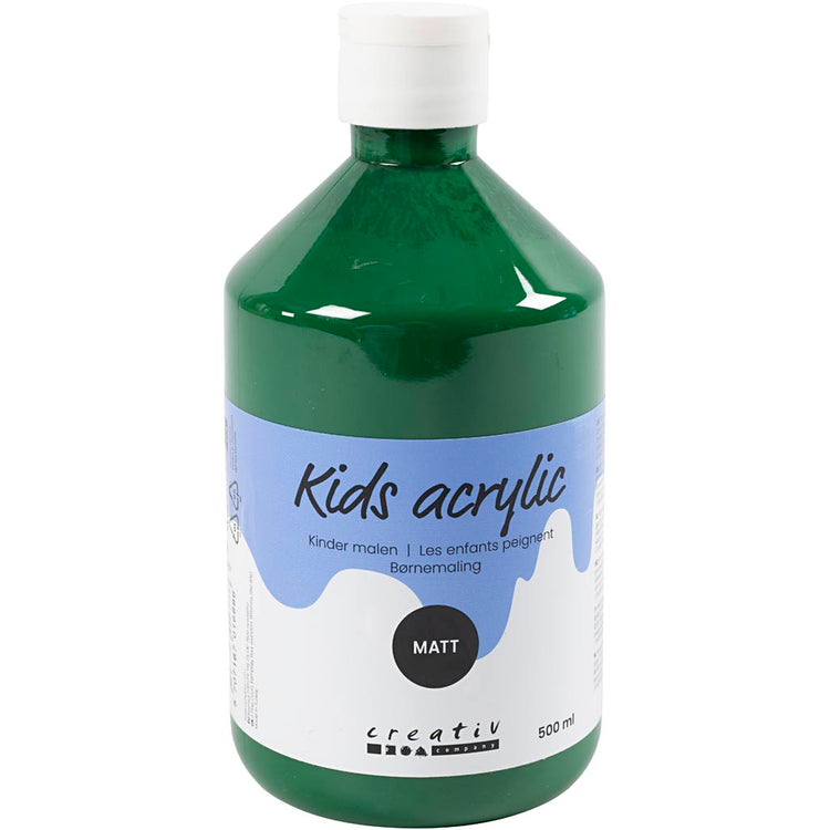 Kreativfirma Acrylfarbe Matt, dunkelgrün, 500 ml 1 Flasche