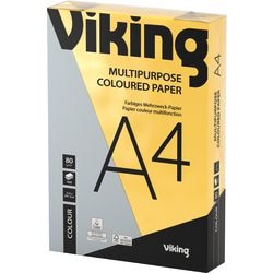 Farbiges Papier von 80g m2 A4, intensive Farbe Gelb