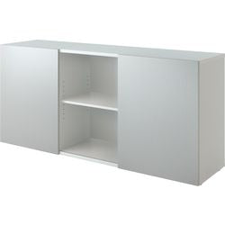 Bach Schiebetürschrank Hammerer 2FH Silber, Weiß