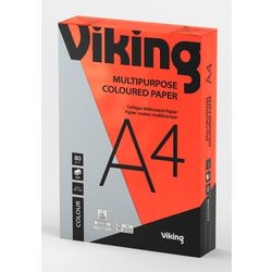 Farbiges Papier von 80g m2 A4, intensive Farbe Rot