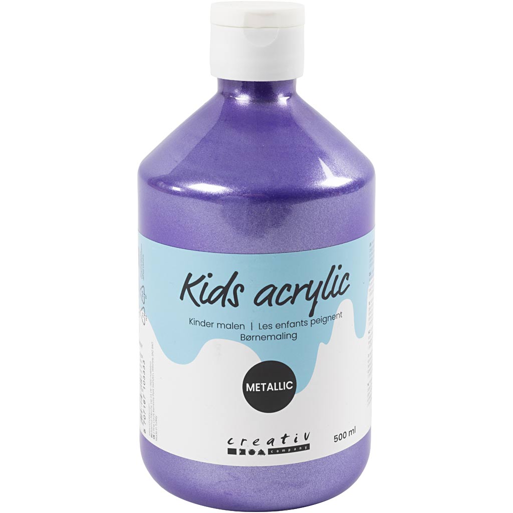A-Color Acrylfarbe Metallic, Metallic, Violett, 500 ml 1 Flasche