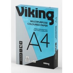 Farbiges Papier von 80g m2, A4, intensive Farbe Blau