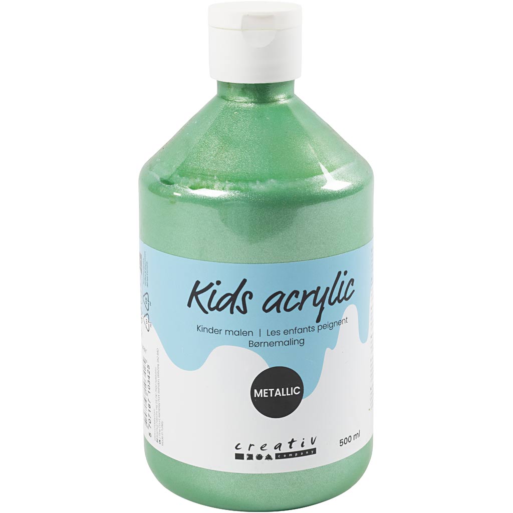 A-Color Acrylfarbe Metallic, Metallic, Hellgrün, 500 ml 1 Flasche