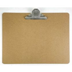 Klemmbrett, Büro, Depot, Hartfaserplatte, A3, 44 x 34 cm, brauner Clip