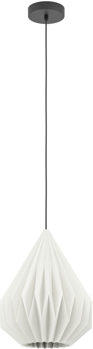 Eglo Minting Hängelampe – E27 – ø 31 cm – Weiß – Papier