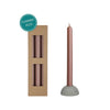 Ideas 4 Seasons Dinner Candle Bliss Pink, 3er-Set