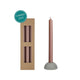 Ideas 4 Seasons Dinner Candle Bliss Pink, 3er-Set