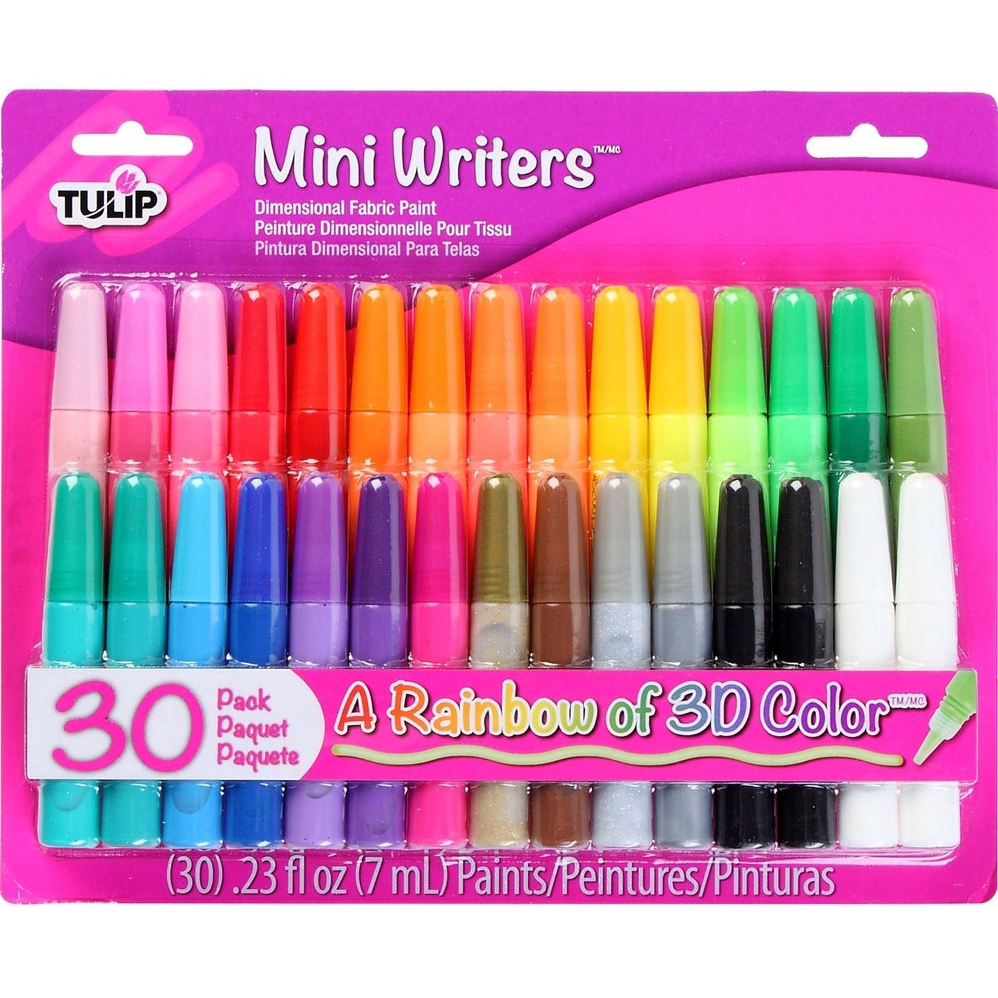 Tulip • 3D Textilfarbe Ministifte 7ml 30 Stk.