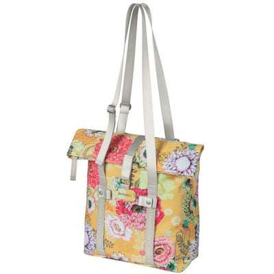 Basilikum Bloom Field Bicycle Shopper, Gelb, recycelter Kappe, wasserdichtes, verstellbares Schultergurt