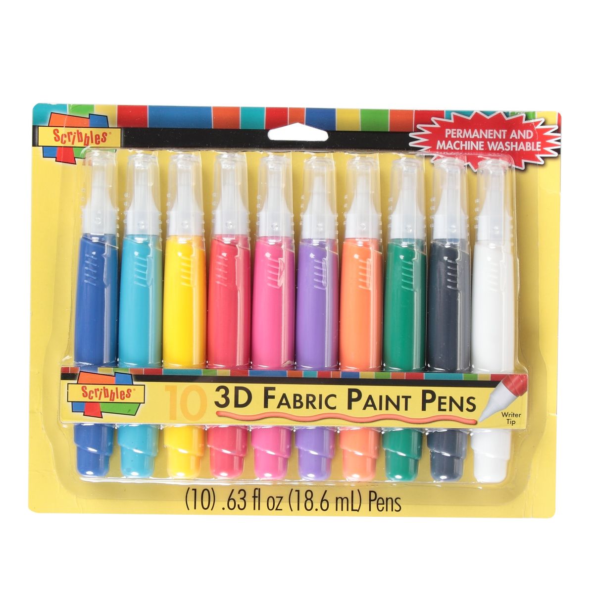 Kritzeleien • 3D-Stoff-Multi-Farbstift 10 Stück