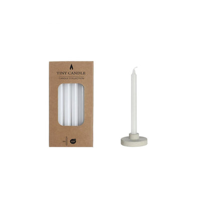 Ideen 4 Jahreszeiten Kerzen H14cmxø1,2cm weiß Set mit 12 Stück