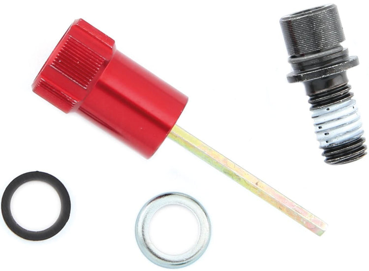 Rockshox Rebound einstellen. Knopf Alu r