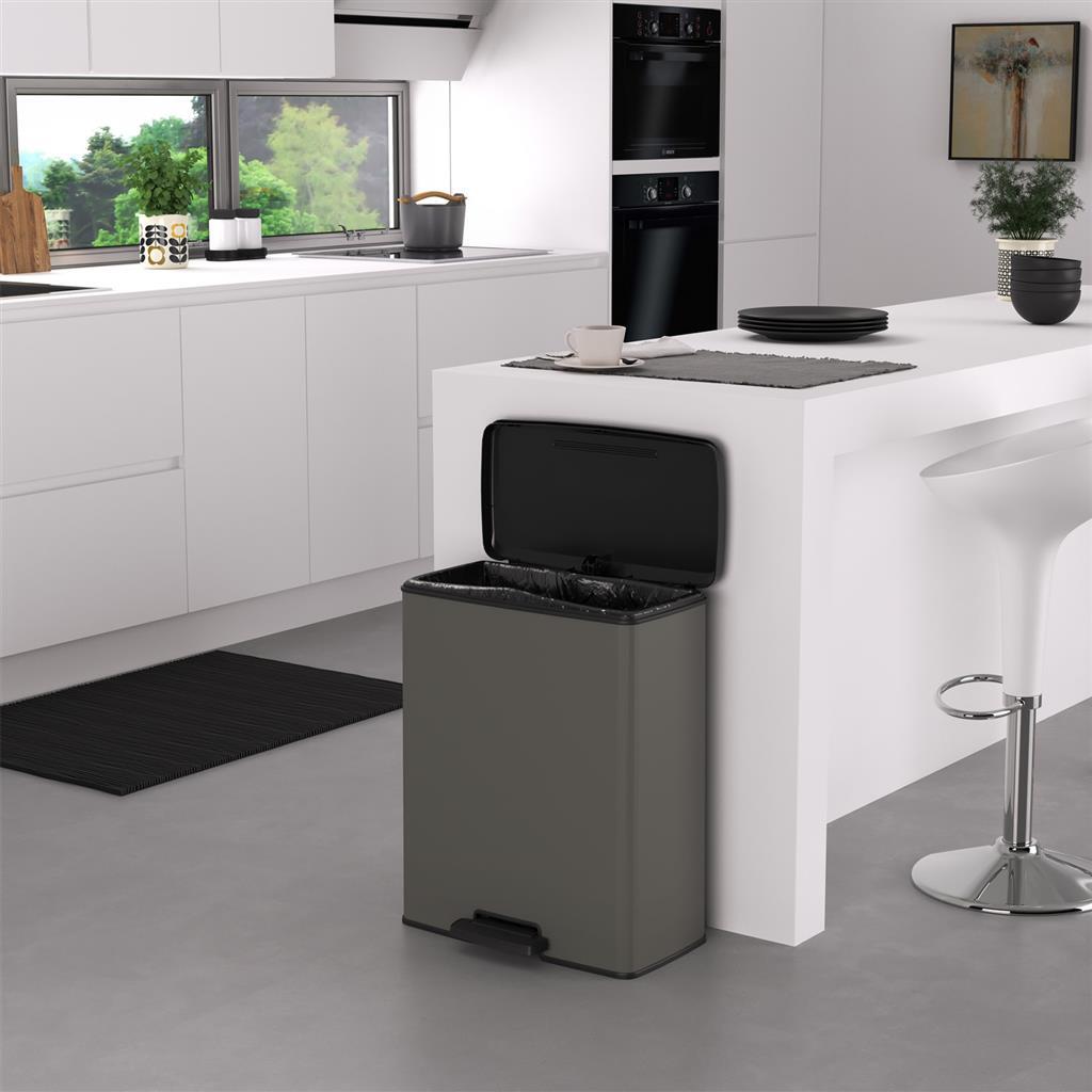 CHREVER CHRAVER Decobin Pedal Bin 65L Cool Grey