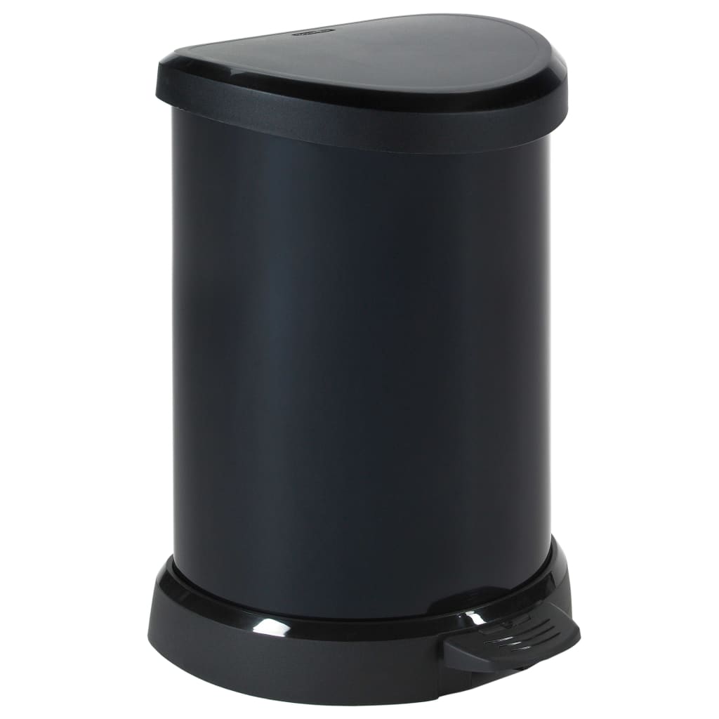 Curver Curver Pedal Bin mit Binnenmmer Deco 20 l Metallic Schwarz