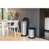 CHREVER CHRAVER Decobin Pedal Bin Ovaal 40L Silber Schwarz