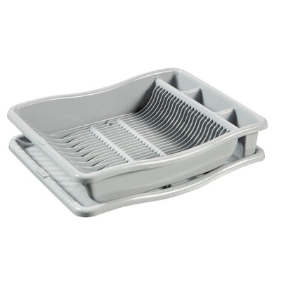 CHREVER CHRAVER DRAIN RAKE auf Plateau 48x38x10,5 cm hellgrau