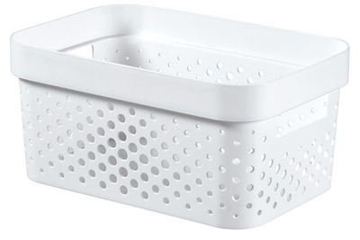 Curver Infinity Box Dots 4,5l weiß – 100 % recycelt