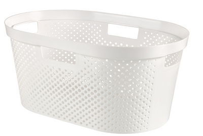 Curver Infinity Dots Wäschekorb 40l weiß