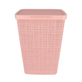 Curver Curver Waschkorb mit Deckel Jute Look 58L Pink - afbeelding 2