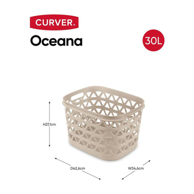 Curver Oceana Wäschekorb 30l 42x34x27cm