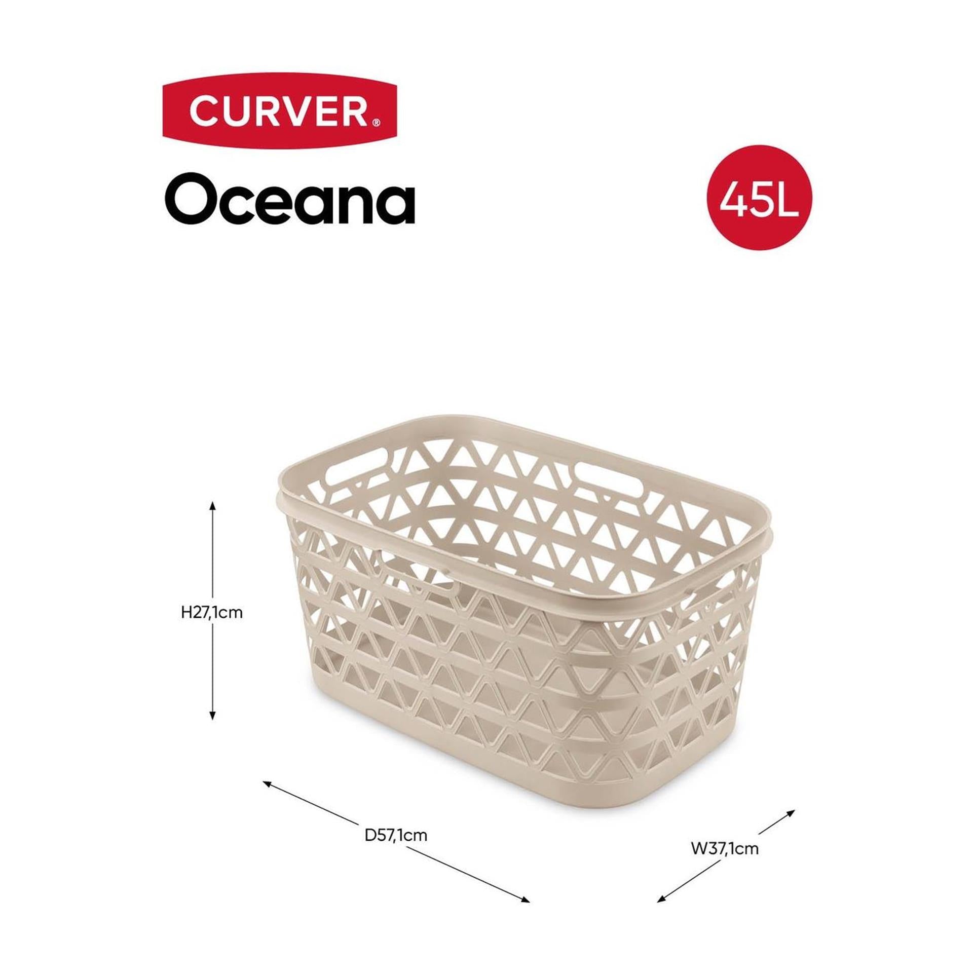 Curver Oceana Wäschekorb 45l 57x37x27cm