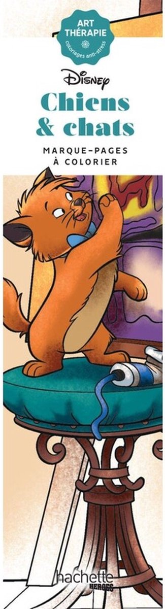 Hachette Helden Disney Lesezeichen Chiens Chats – zum Ausmalen – Marke – Seiten zum Ausmalen