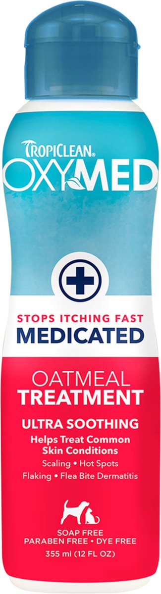 Tropiclean Oxymed medizinische Behandlung – Fellpflege für Hunde – 355 ml