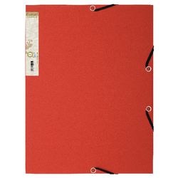 Ordner Exacompta 56985e, recycelter Karton, 380 g, m2, A4, 24 x 33 cm, rot-orangefarbenes Rückenetikett