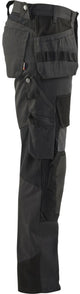Blåkläder blaklader werkbroek met kevlar en stretch 1554-1860 – donkergrijs black – c56