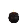 Ideen 4 Jahreszeiten LED-Kerze Wachs Blume Perle schwarz ø9xh12cm