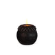 Ideen 4 Jahreszeiten LED-Kerze Wachs Blume Perle schwarz ø9xh12cm
