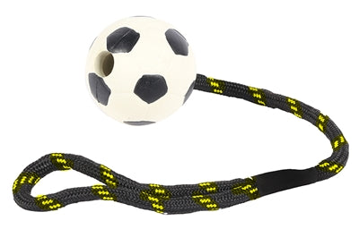 Glückliches Haustier harter Spielzeug Wer mit Fußballkautschuk