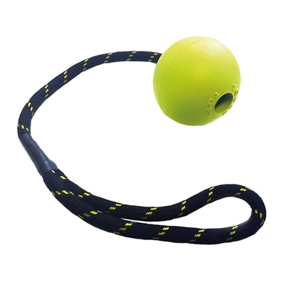 Happy Pet Tough Toys Floater Gummiball Seil sort