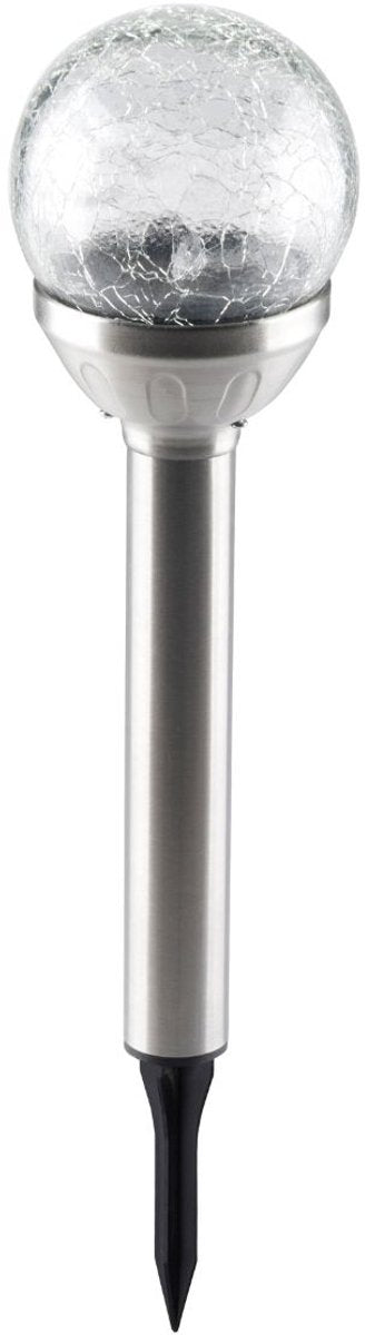 Grundig Solar-Gartenlampe – Glaskugel – solarbetrieben – 25 cm – Gartenbeleuchtung