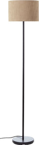 Brilliant Tony – Stehleuchte – E27 max. 1 x 25 W – gerippter Stoff – Grauschwarz