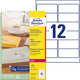 Adressetiketten Avery Zweckform Quickpeel transparent 300 Stück