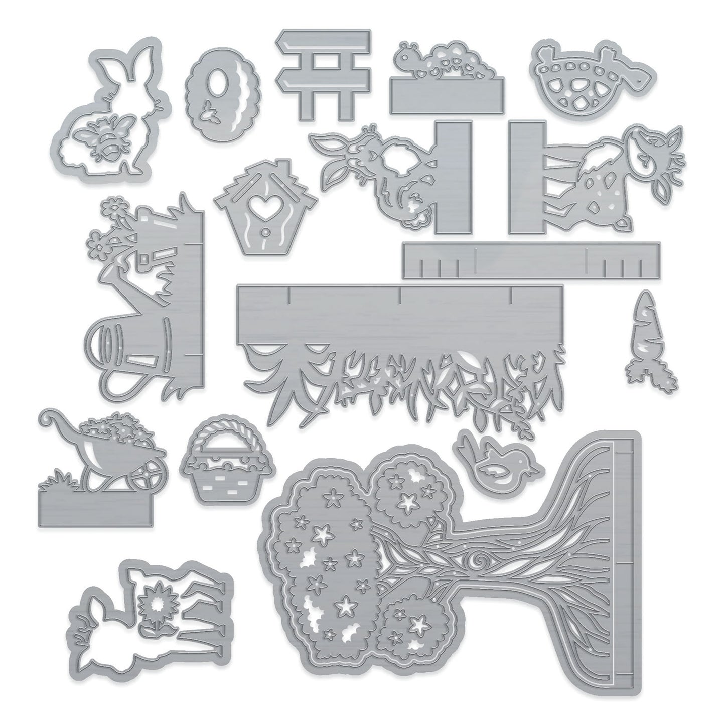 Tonic Studios • Essentials Wilderness Adventures Stanzformen-Set, Gartenpicknick