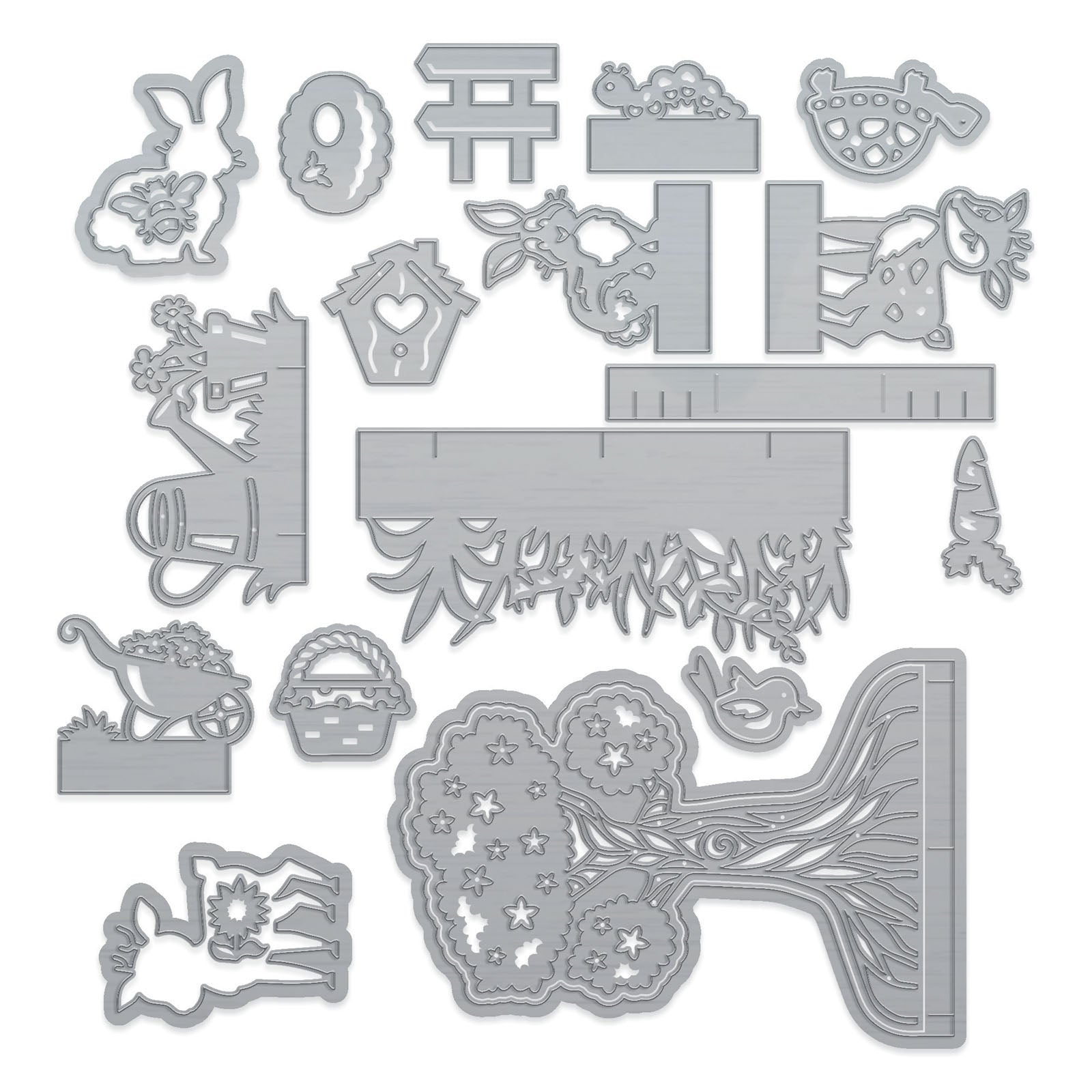 Tonic Studios • Essentials Wilderness Adventures Stanzformen-Set, Gartenpicknick