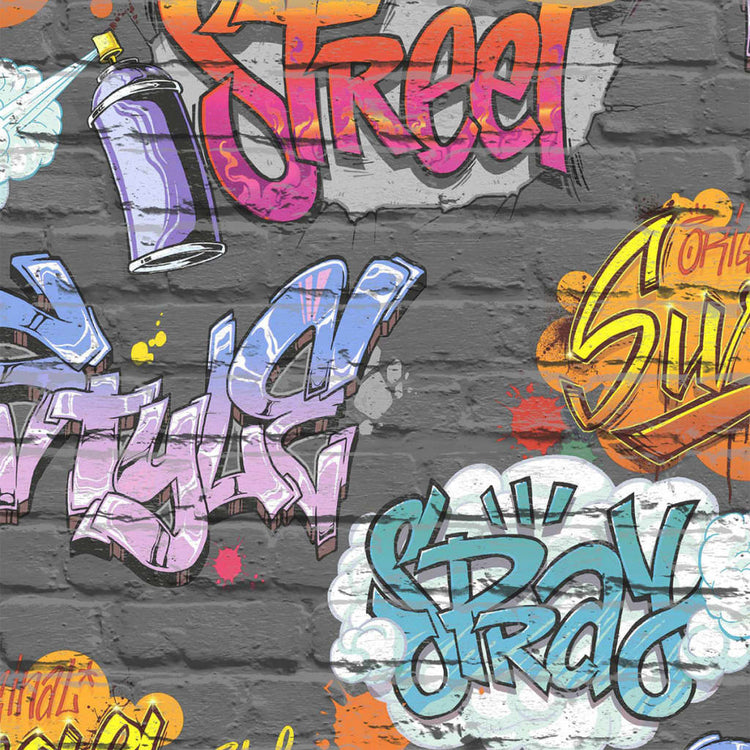 Niederländische Wandverkleidung Niederländische Wandverkleidung Wallpaper Graffiti Multifarbene L179-01