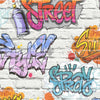 Niederländische Wandverkleidung Niederländische Wandverkleidung Wallpaper Graffiti mehrfarbig L179-05