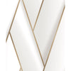 Niederländische Wandverkleidung Niederländische Wandverkauftapeten Geometrische Weiß und Goldfarbe