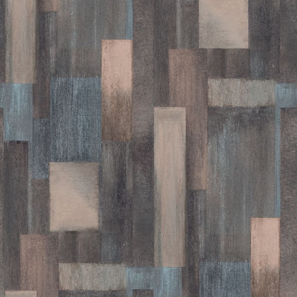 Niederländische Wandverkleidung Niederländische Wandverkauftapete Holz blau und braun