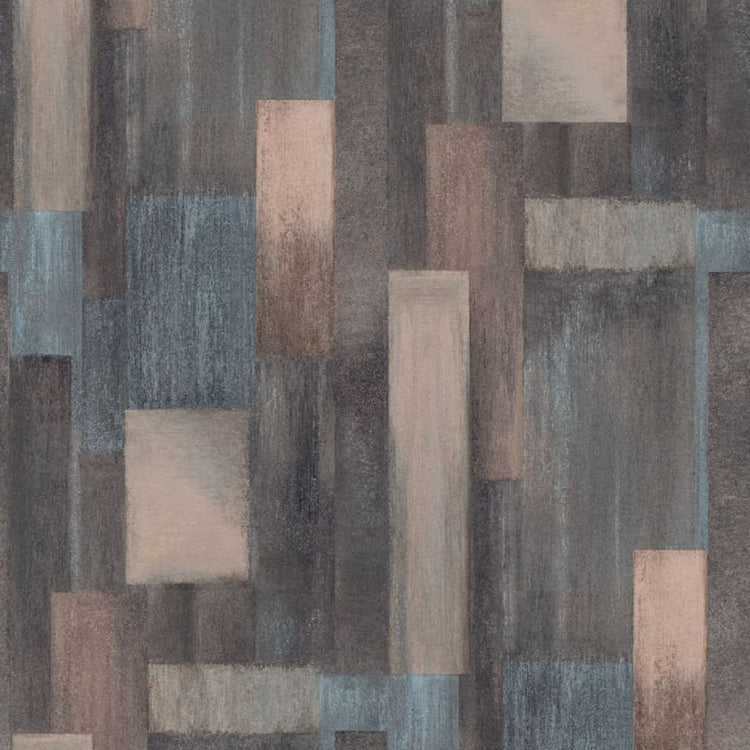Niederländische Wandverkleidung Niederländische Wandverkauftapete Holz blau und braun