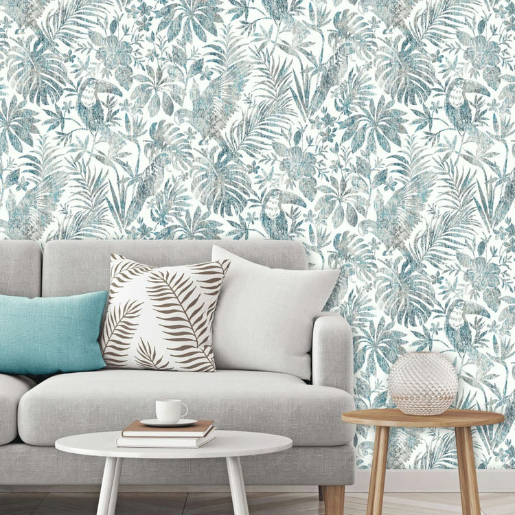 Niederländische Wandverkleidung Niederländische Wandverkaufswallpaper stöbern und Toekan Blauw