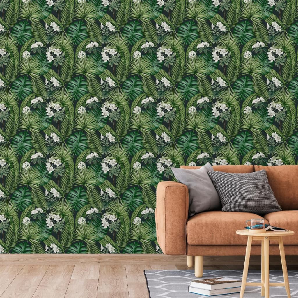 Niederländische Wandverkleidung niederländische Wandverkaufswallpaper Eden schwarz und dunkelgrün